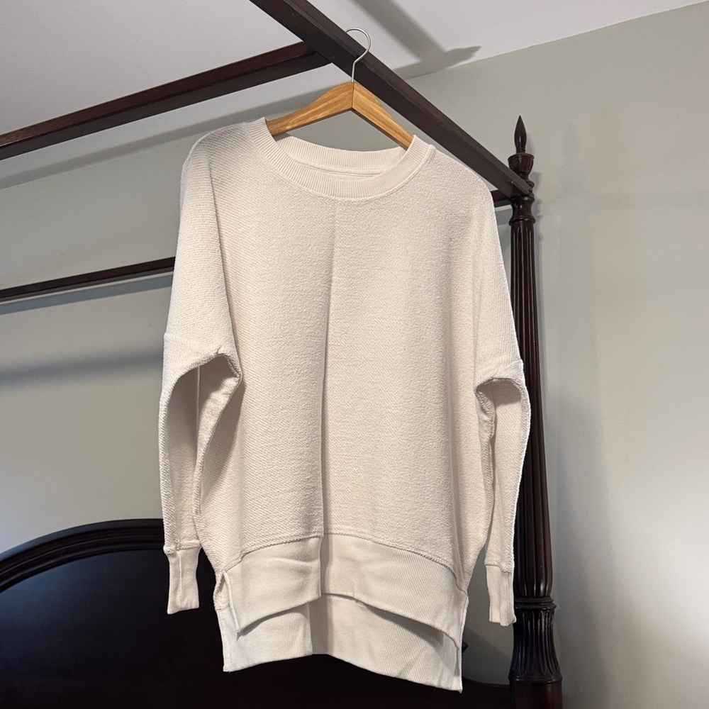 Aerie white oversized Sweatshirt